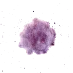 Tache violette d'aquarelle avec des spots